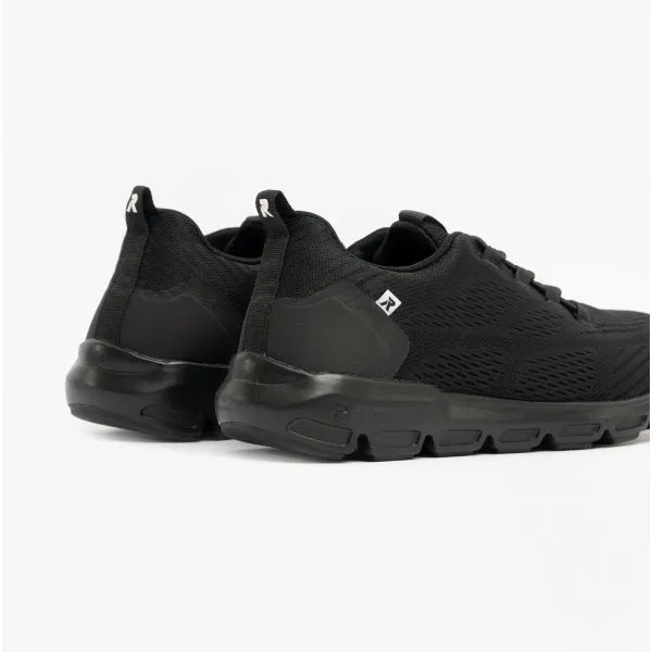 40405-00 Ladies Lace-Up Trainers Black