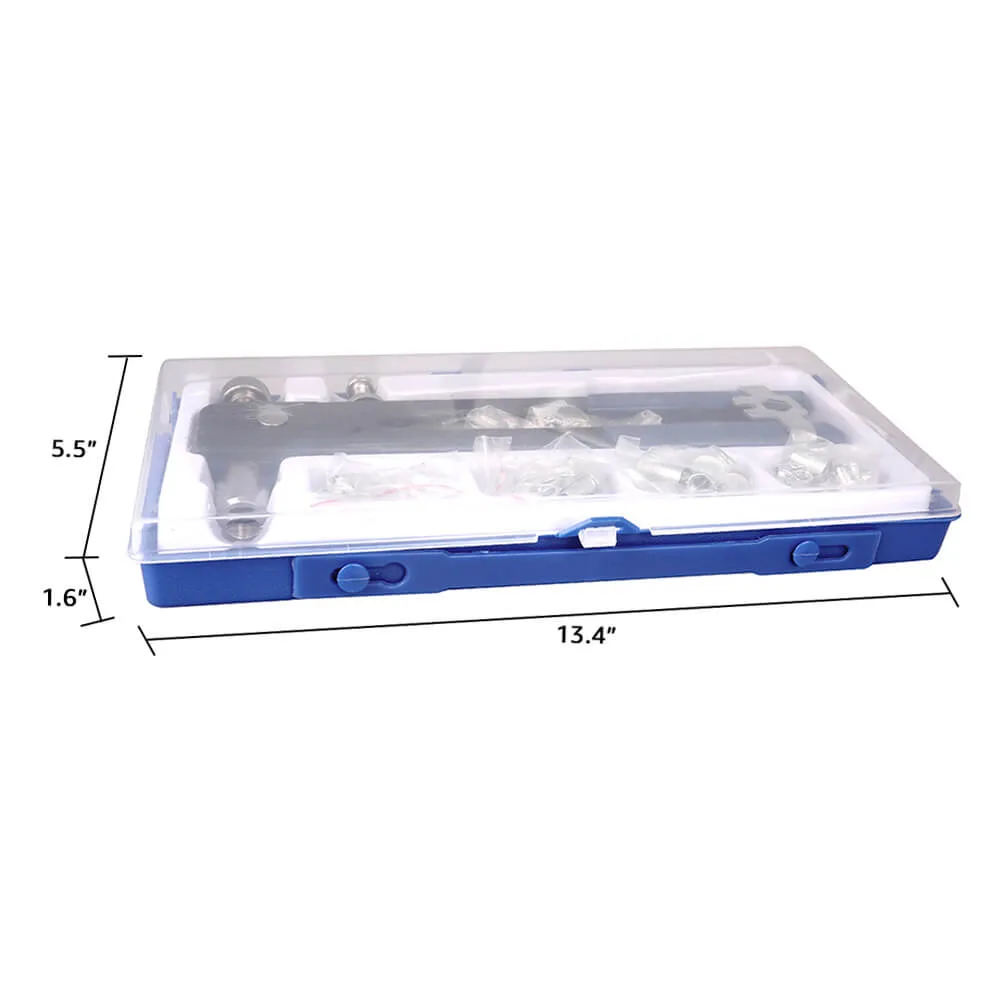 86pcs Rivet Nut Gun Nut Setter Kit Hand Riveter Rivnut Setting