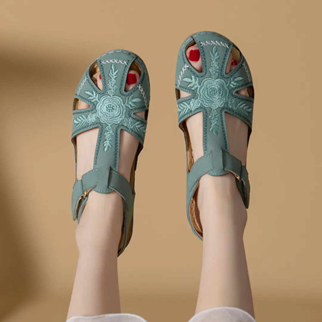 Airfleek Wide Size 12 Wide Toe Box Closed Toe Sandals For Walking
