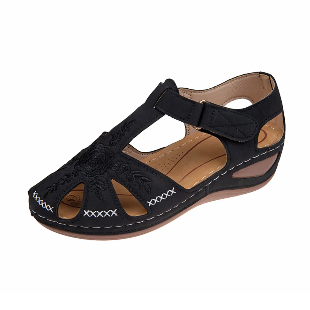 Airfleek Wide Size 12 Wide Toe Box Closed Toe Sandals For Walking