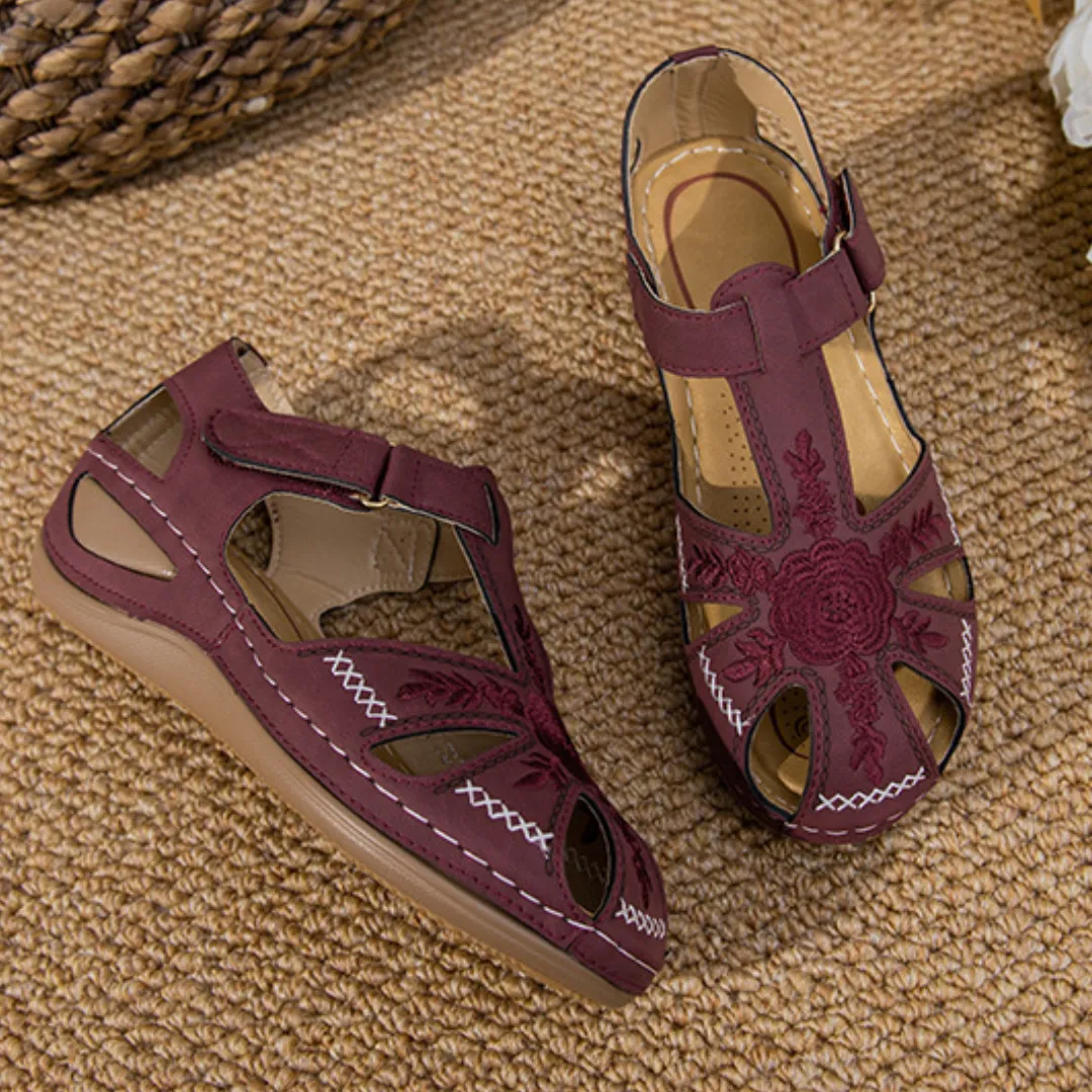 Airfleek Wide Size 12 Wide Toe Box Closed Toe Sandals For Walking