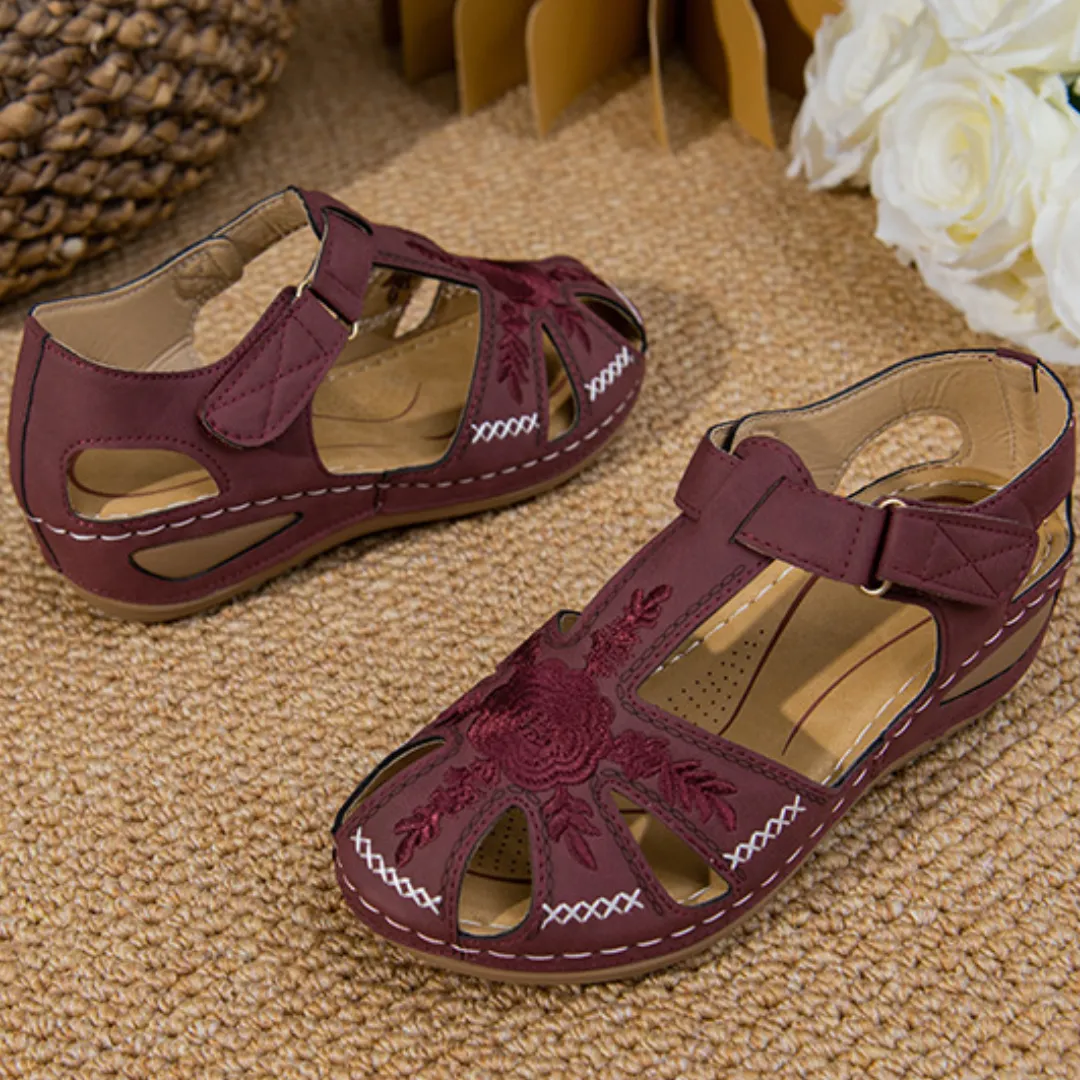 Airfleek Wide Size 12 Wide Toe Box Closed Toe Sandals For Walking