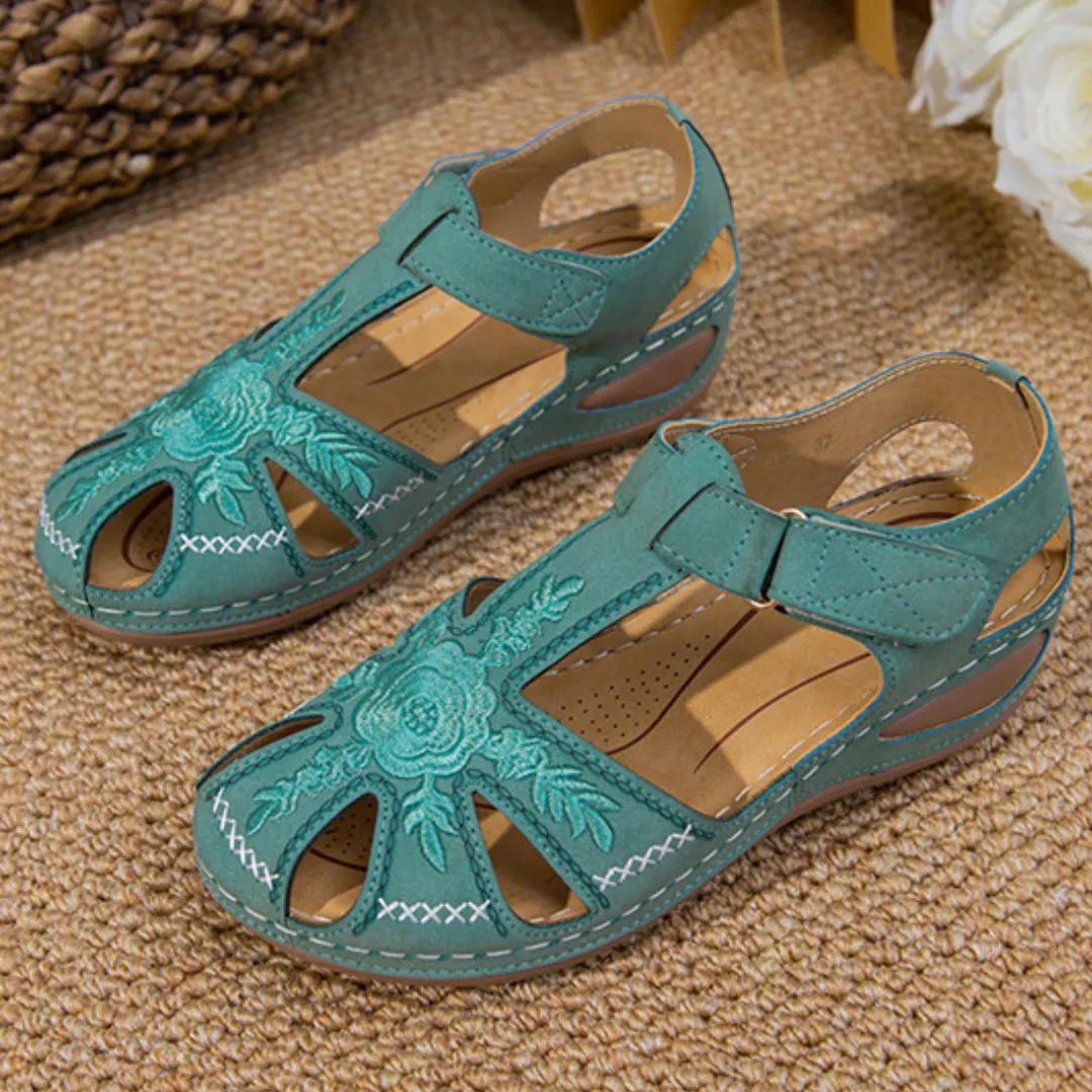 Airfleek Wide Size 12 Wide Toe Box Closed Toe Sandals For Walking