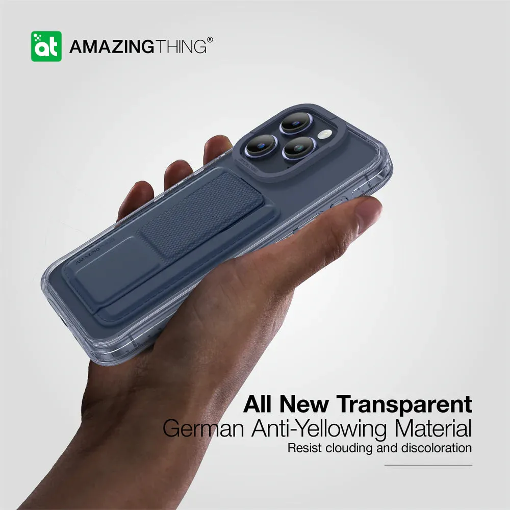 AmazingThing Titan Wallet Set for iPhone 15 Pro - Blue