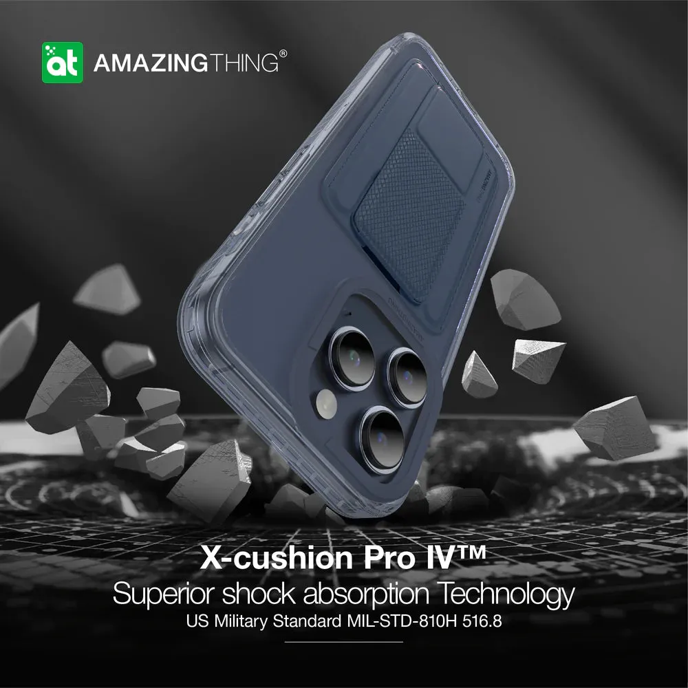 AmazingThing Titan Wallet Set for iPhone 15 Pro - Blue