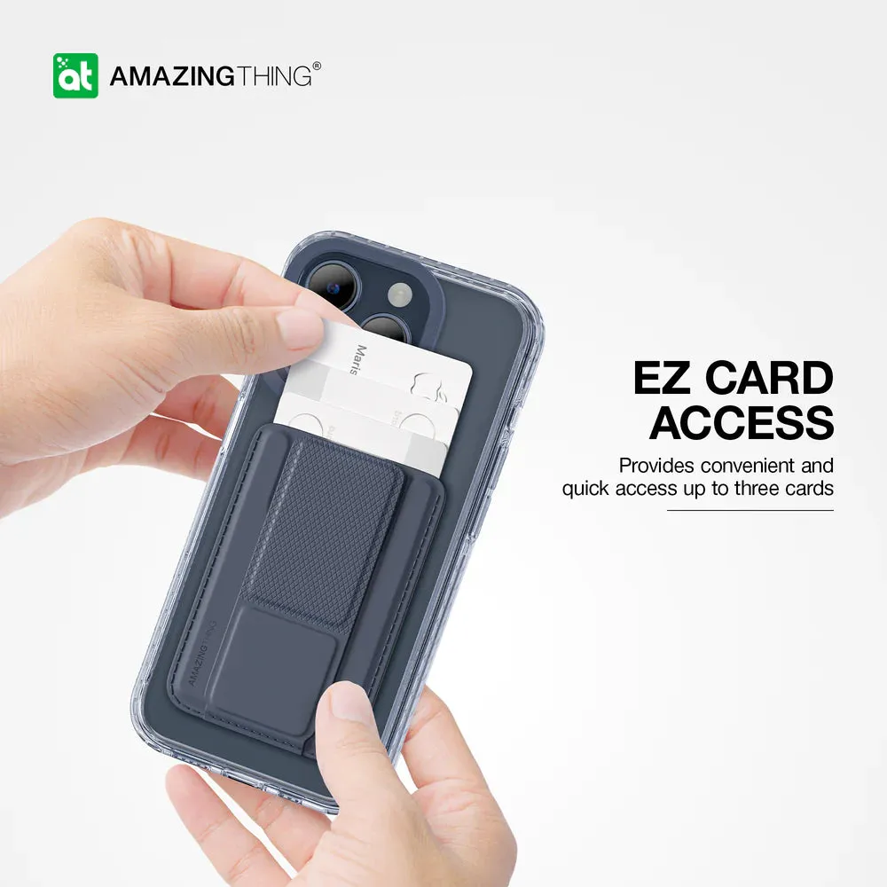 AmazingThing Titan Wallet Set for iPhone 15 Pro - Blue