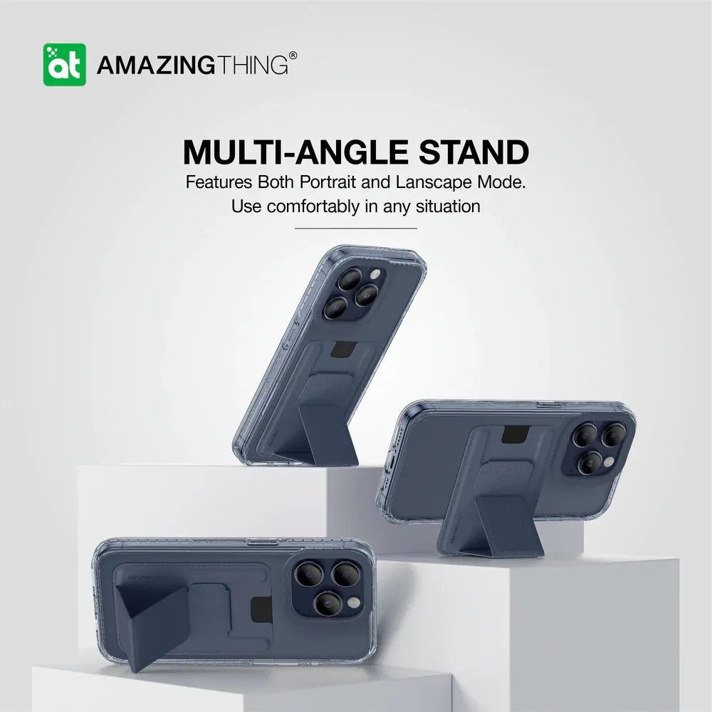 AmazingThing Titan Wallet Set for iPhone 15 Pro - Blue