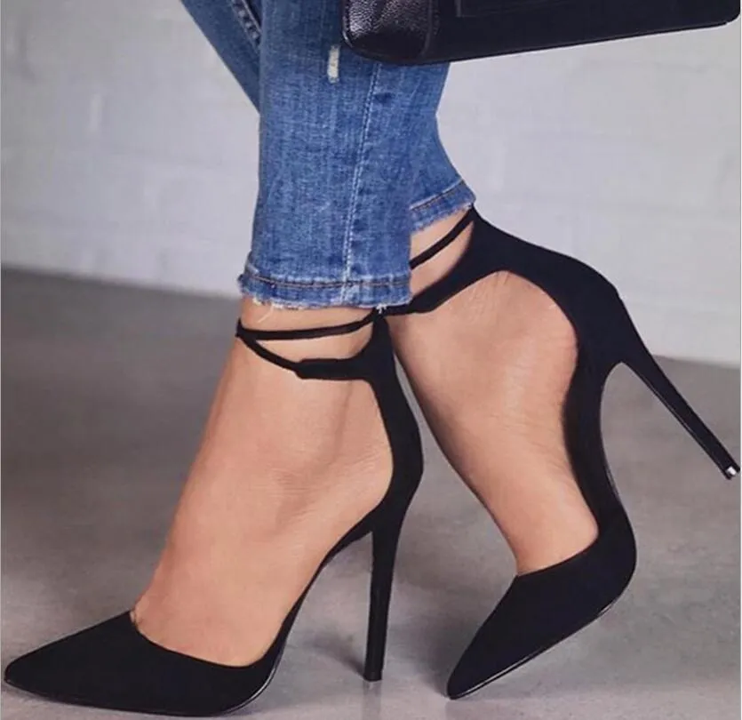 Amozae-Back to College   Ladies High Heels New Lace Wedding Party Office Sandals Women's Shoes Shoes Thin Comfortable Casual Banquet