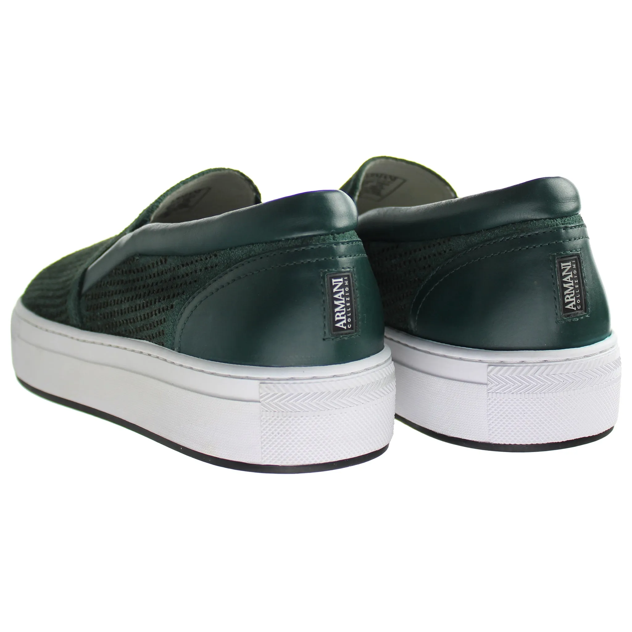 Armani ACJ Mens Green Trainers