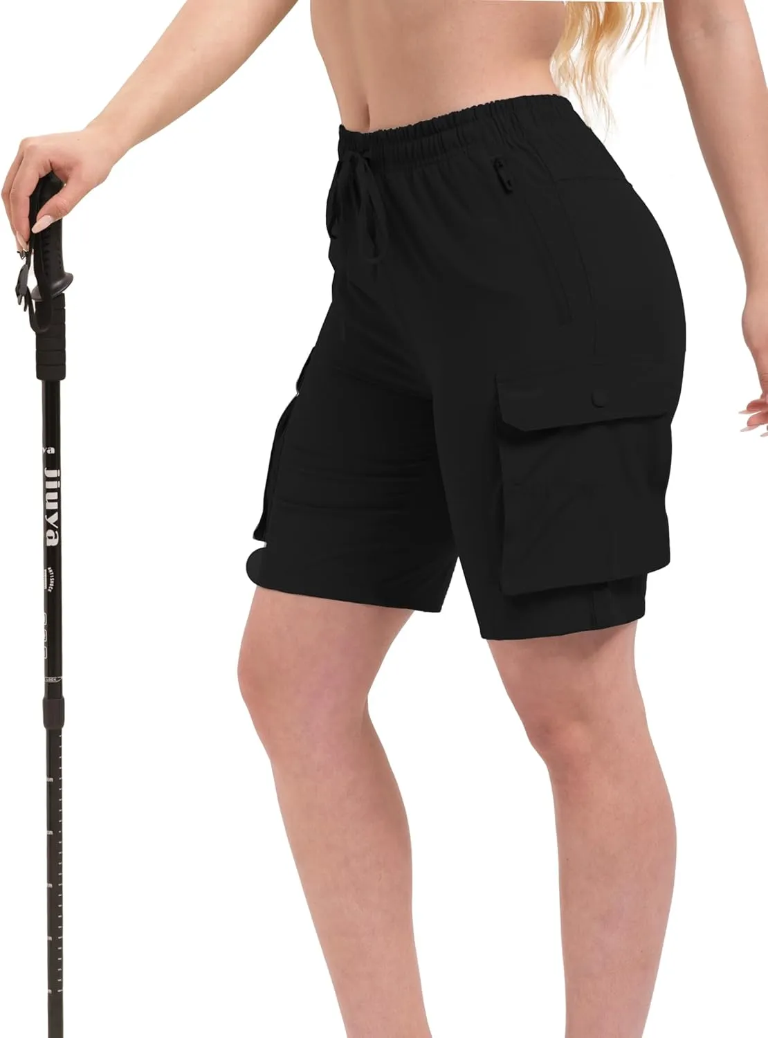 Arunlluta 7" Hiking Shorts Women Quick Dry Cargo Shorts for Women Lightweight Womens Golf Shorts Stretchy Athletic Summer