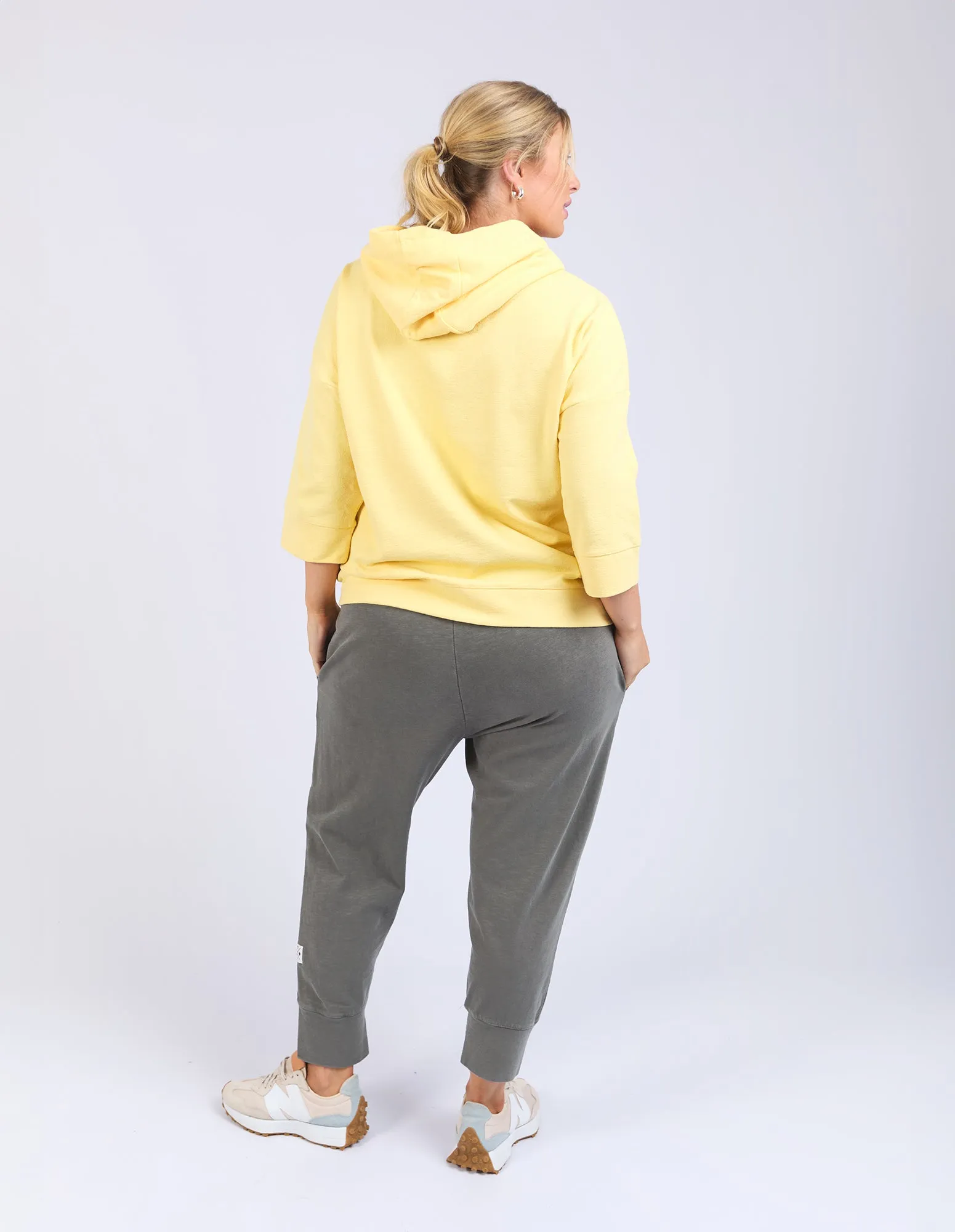 Beachy Zip Hoodie Pale Banana