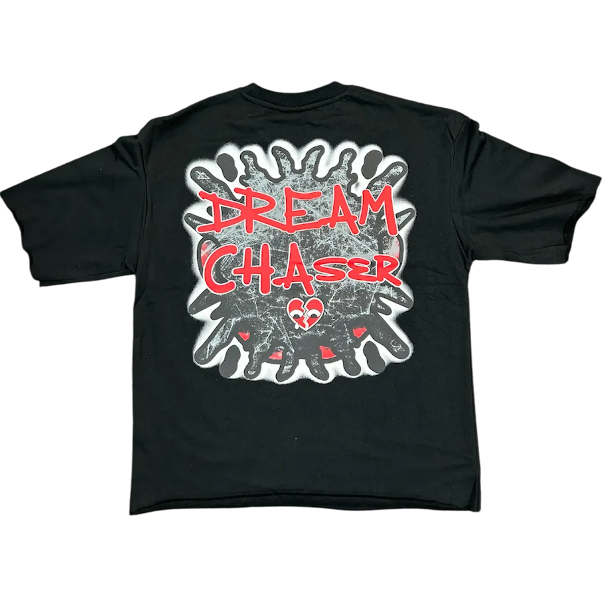 BLEECKER & MERCER DREAM CHASER CROPPED OVERSIZE T-SHIRTS BLACK