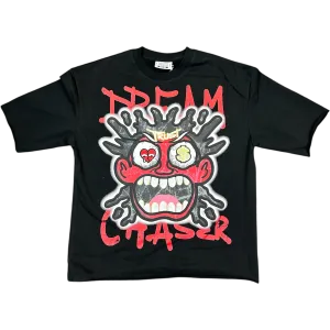BLEECKER & MERCER DREAM CHASER CROPPED OVERSIZE T-SHIRTS BLACK