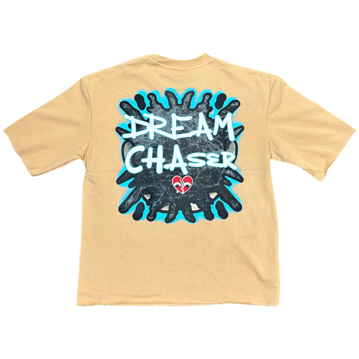 BLEECKER & MERCER DREAM CHASER CROPPED OVERSIZE T-SHIRTS KHAKI
