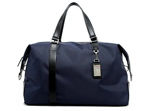 BOPAI-BO | Boston Bag Travel Tote Duffel Bag Carry on Bag Weekender Overnight Bag (Navy)