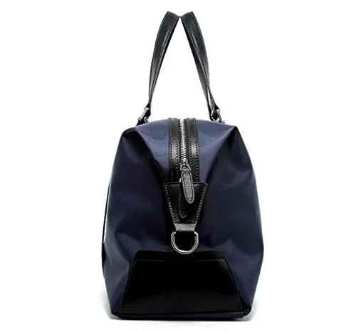 BOPAI-BO | Boston Bag Travel Tote Duffel Bag Carry on Bag Weekender Overnight Bag (Navy)