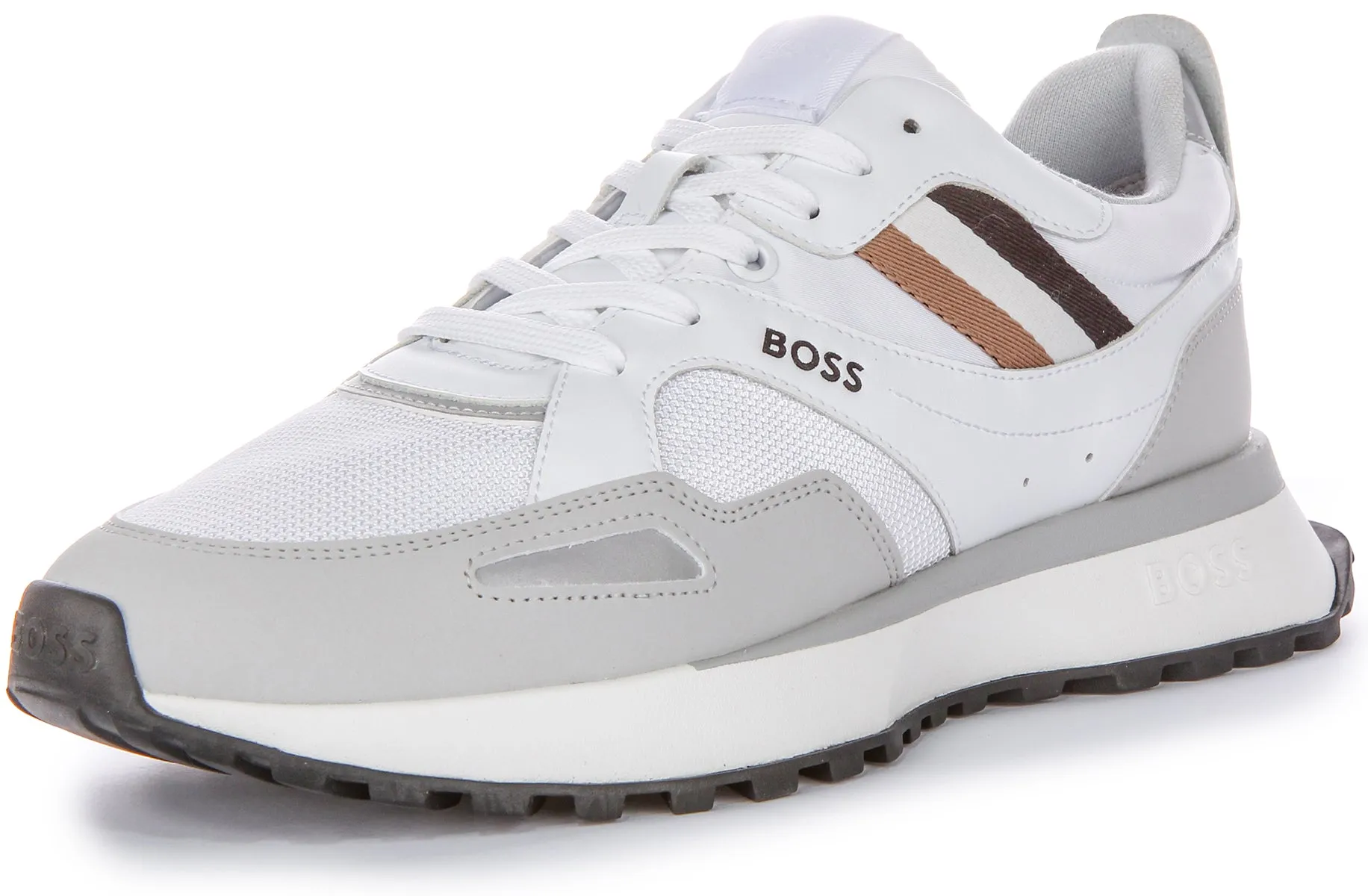 Boss Jonah Runner Mx N In White Grey For Men