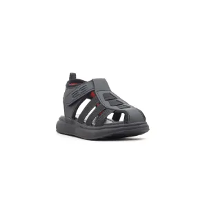 Boys Black Formal Sandal KD9336