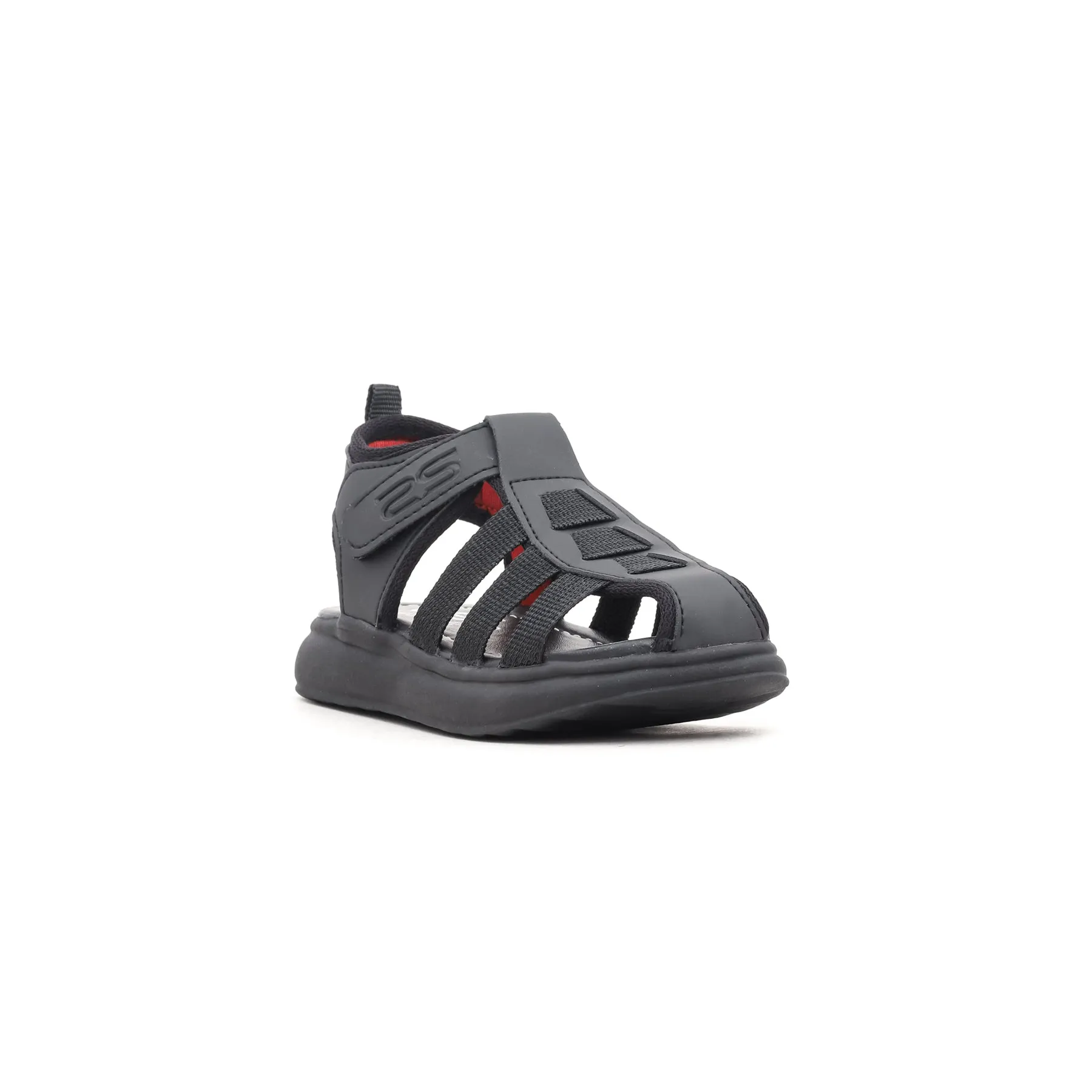 Boys Black Formal Sandal KD9336