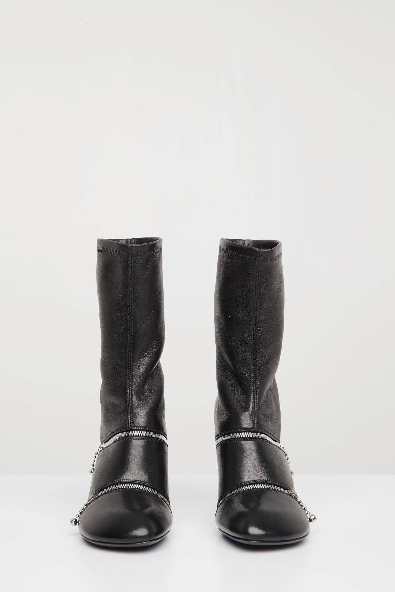 Burberry Peep 100 Boot in Black