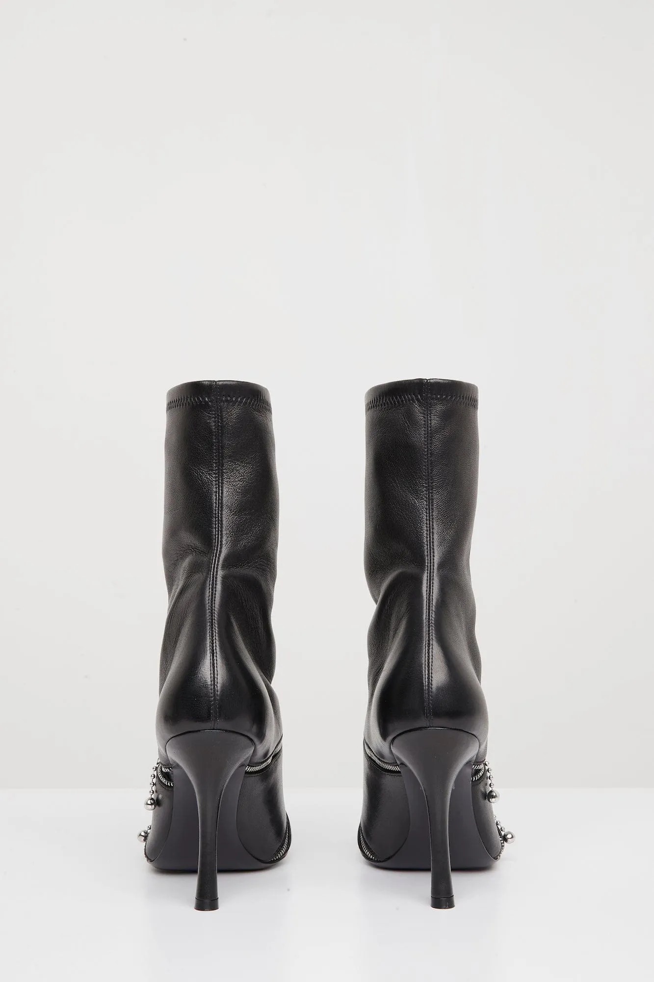 Burberry Peep 100 Boot in Black