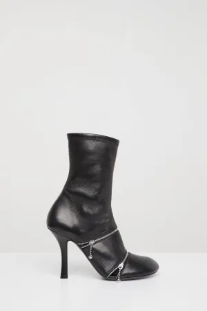 Burberry Peep 100 Boot in Black