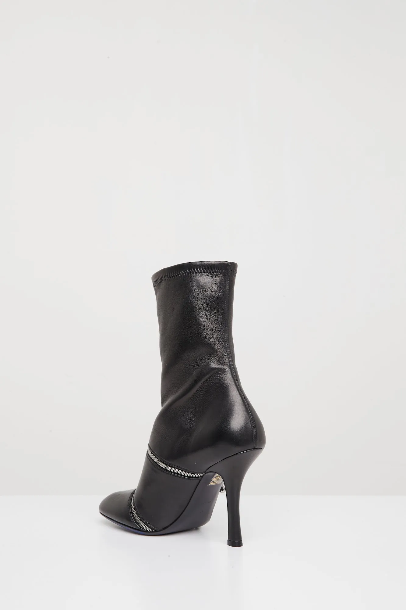 Burberry Peep 100 Boot in Black