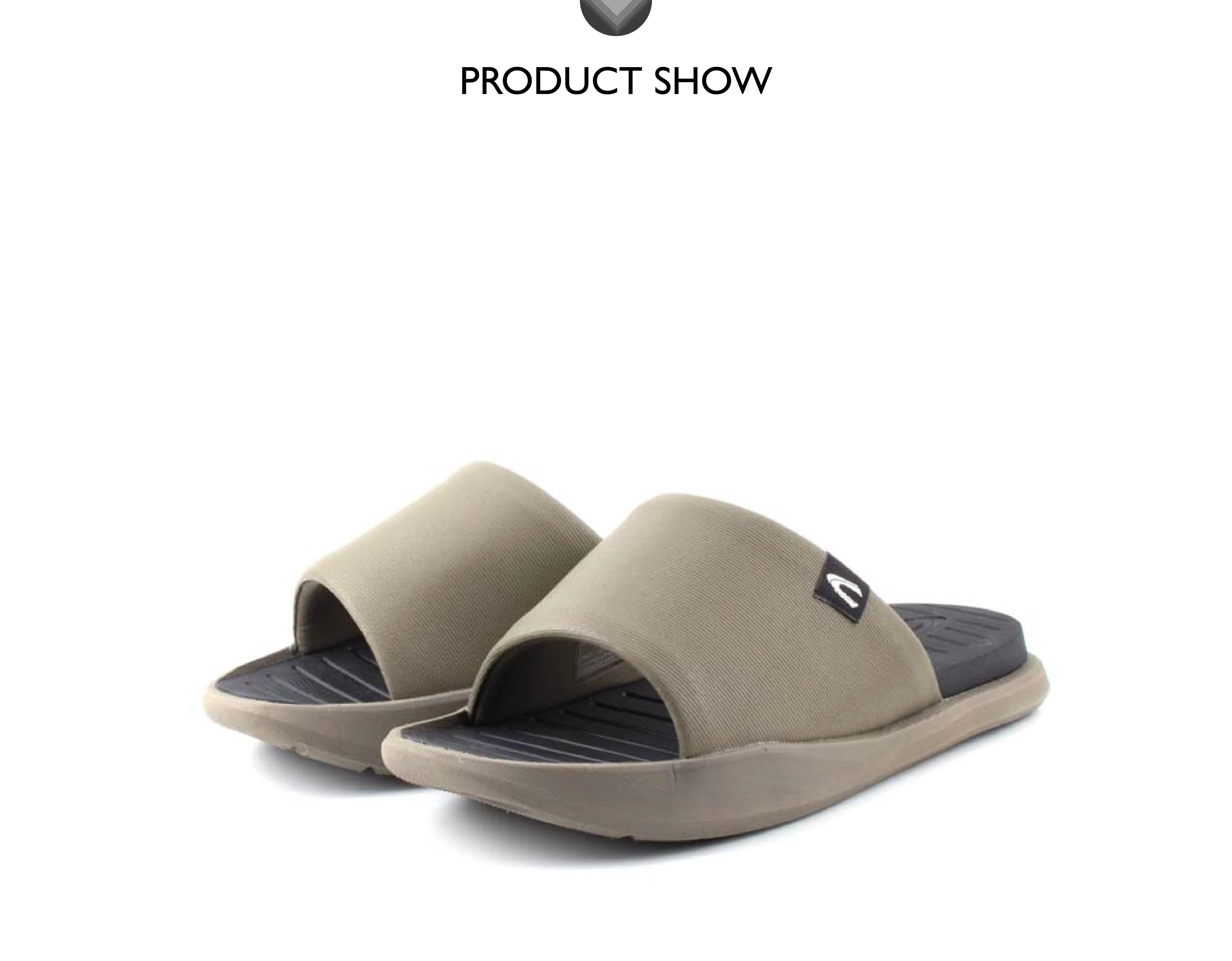 C by camel active Microfiber Easy Slip On Sandals Men Olive ARDIE-892404-YK1SVC-7