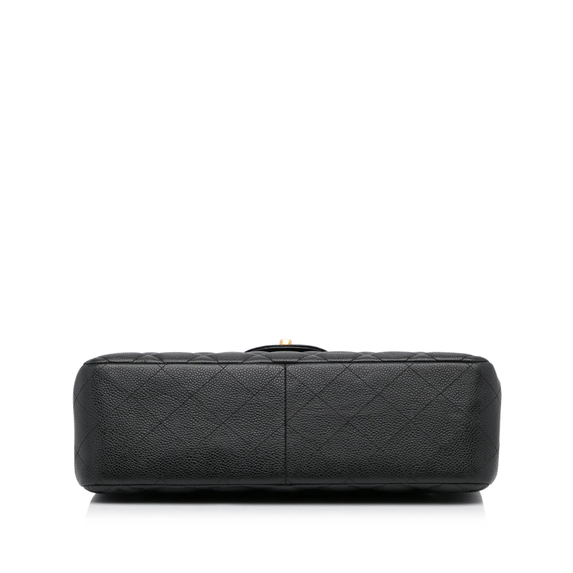 Chanel Classic Double Flap Jumbo Black Caviar Gold