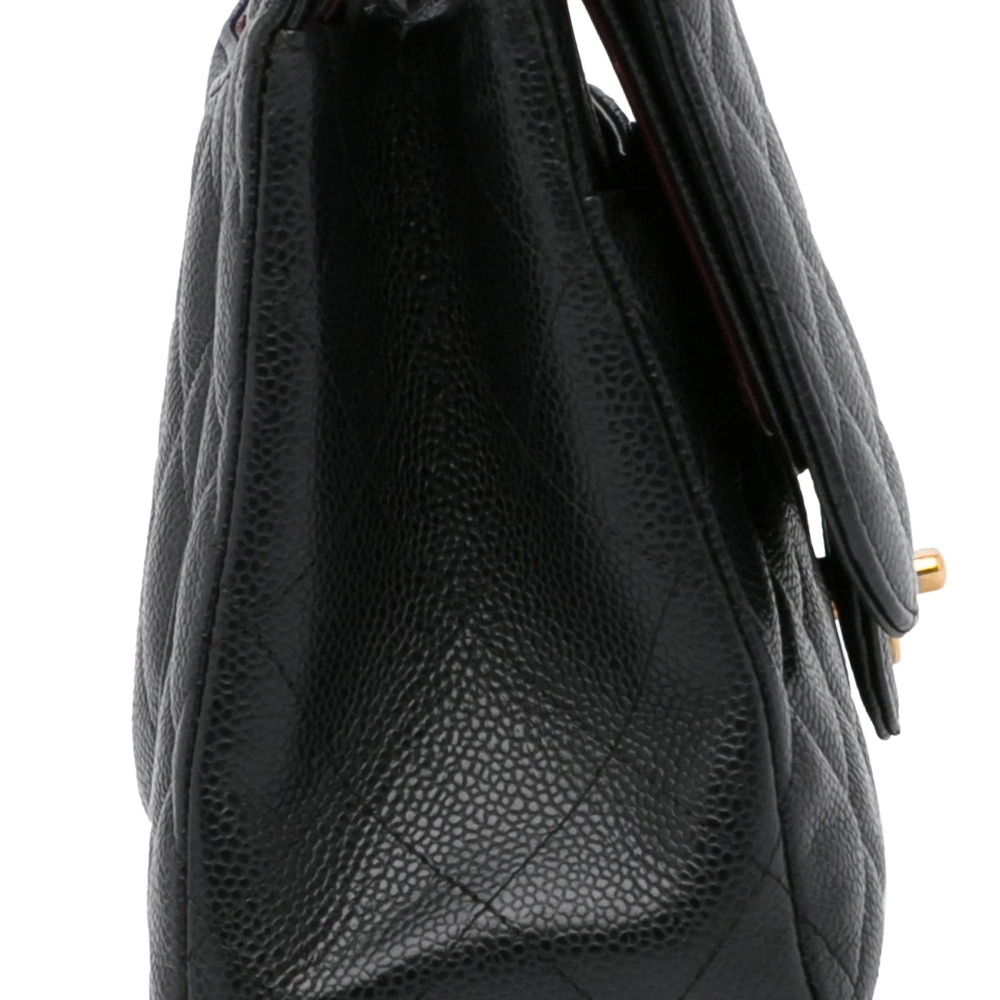 Chanel Classic Double Flap Jumbo Black Caviar Gold
