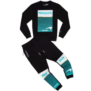 CIVILIZED NEW YORK CREWNECK & JOGGER BLACK
