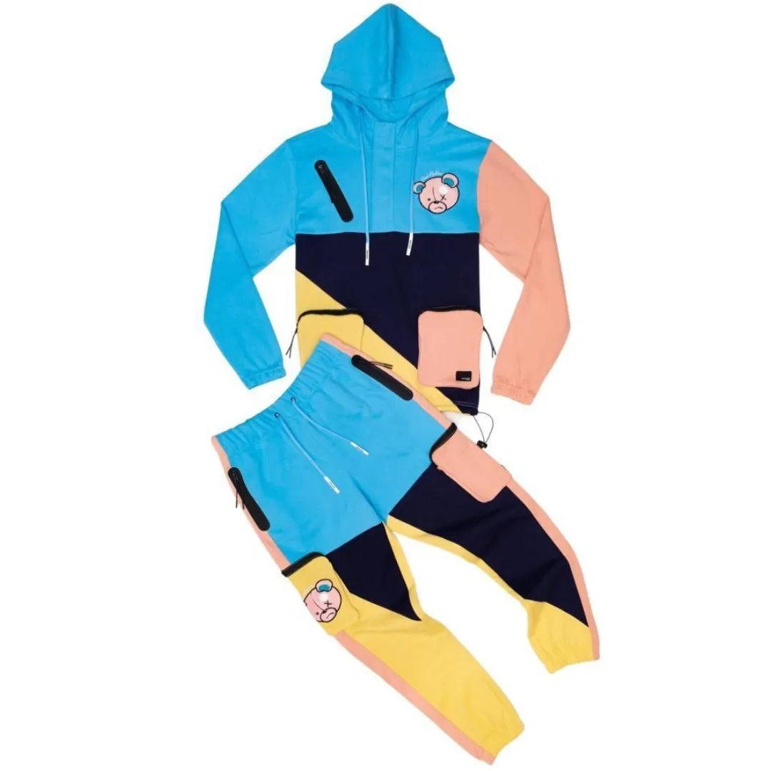 CIVILIZED PULLOVER HOODIE & JOGGER LT BLUE