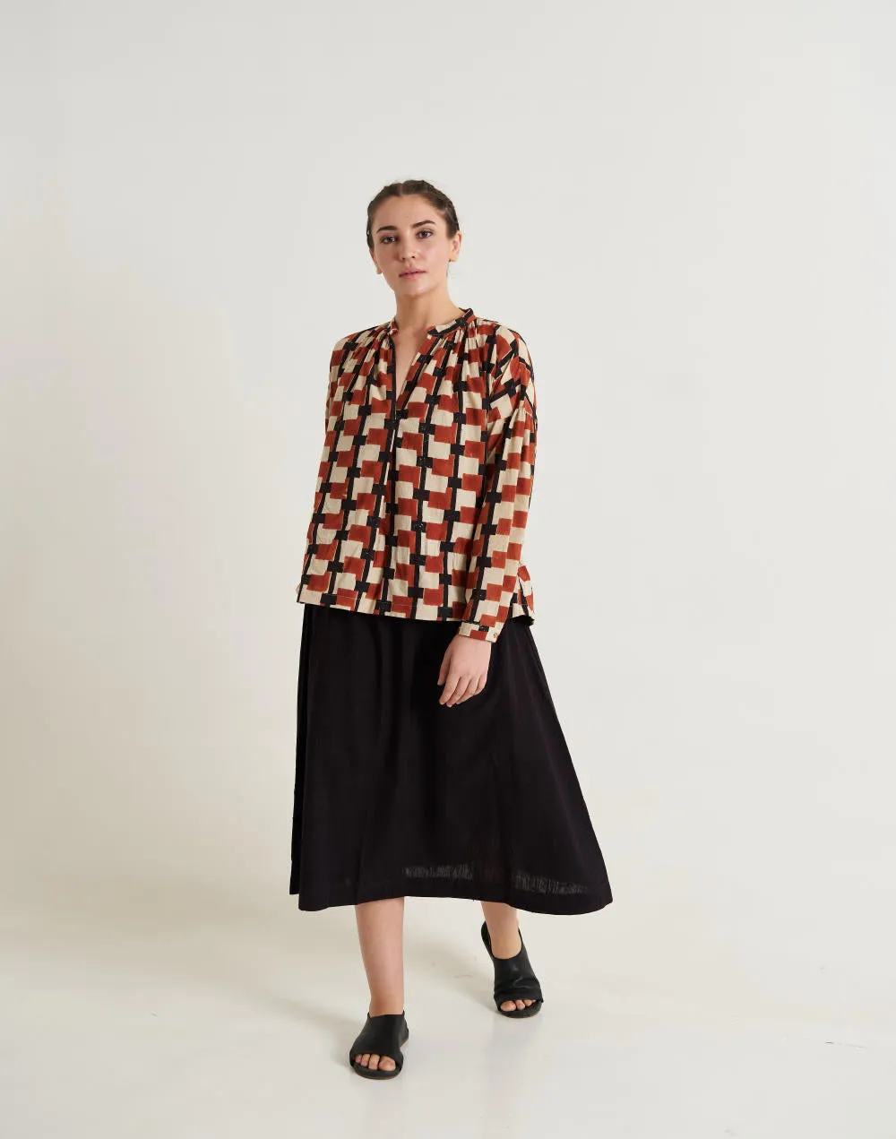 Classic organic black skirt - Black