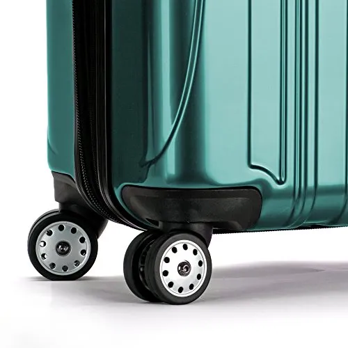 DELSEY Paris Delsey Luggage Helium Aero Carry On Expandable Spinner Trolley (Teal)