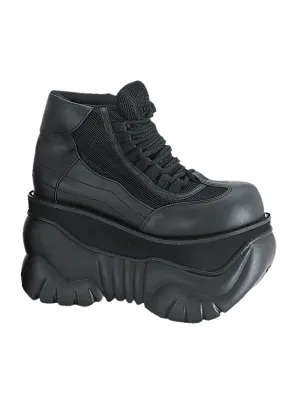 DEMONIA Platform Cyber Punk Lace Up Sneakers