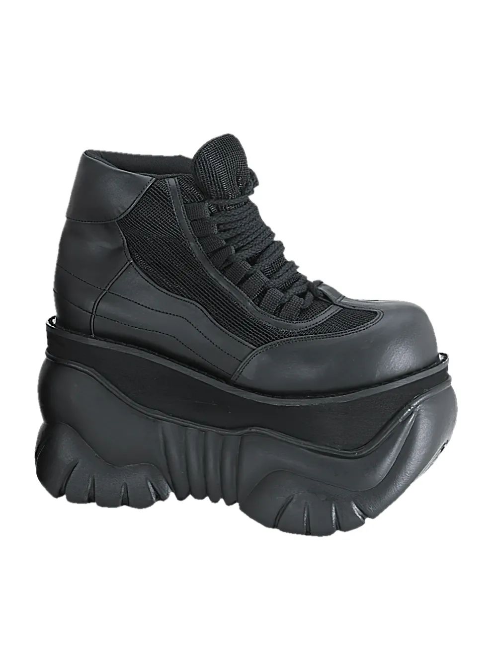 DEMONIA Platform Cyber Punk Lace Up Sneakers