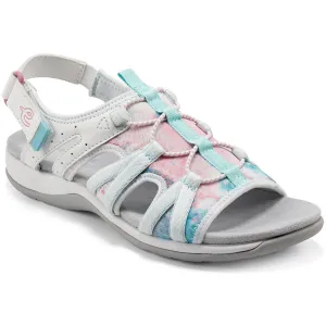 Easy Spirit Womens Spark 9 Faux Leather Cut-Out Sport Sandals