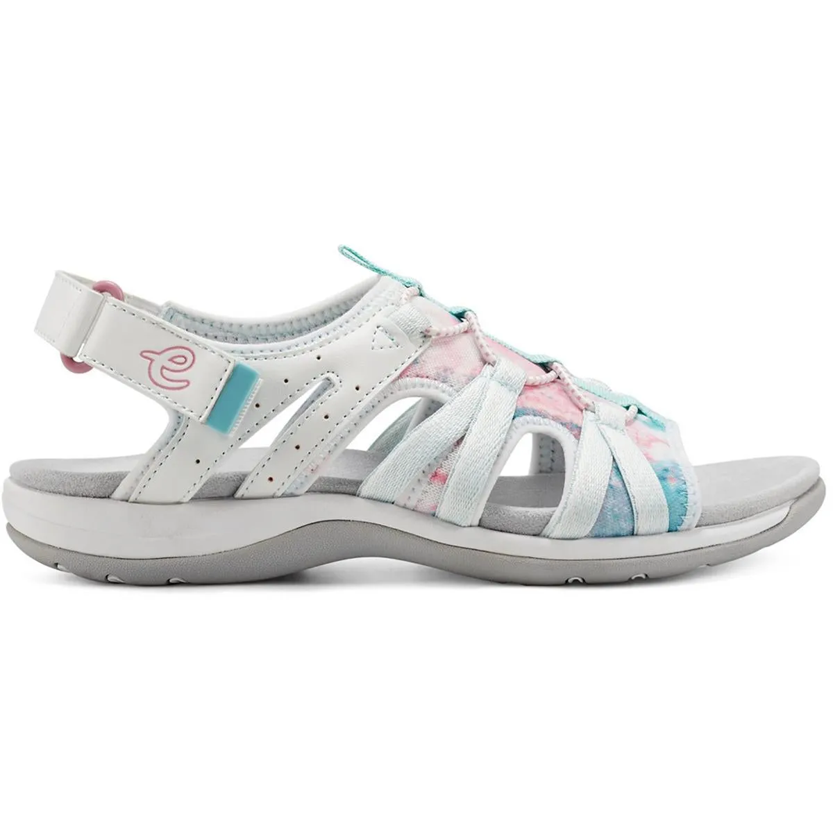 Easy Spirit Womens Spark 9 Faux Leather Cut-Out Sport Sandals