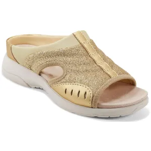 Easy Spirit Womens Traciee 3 Metallic Glitter Slide Sandals