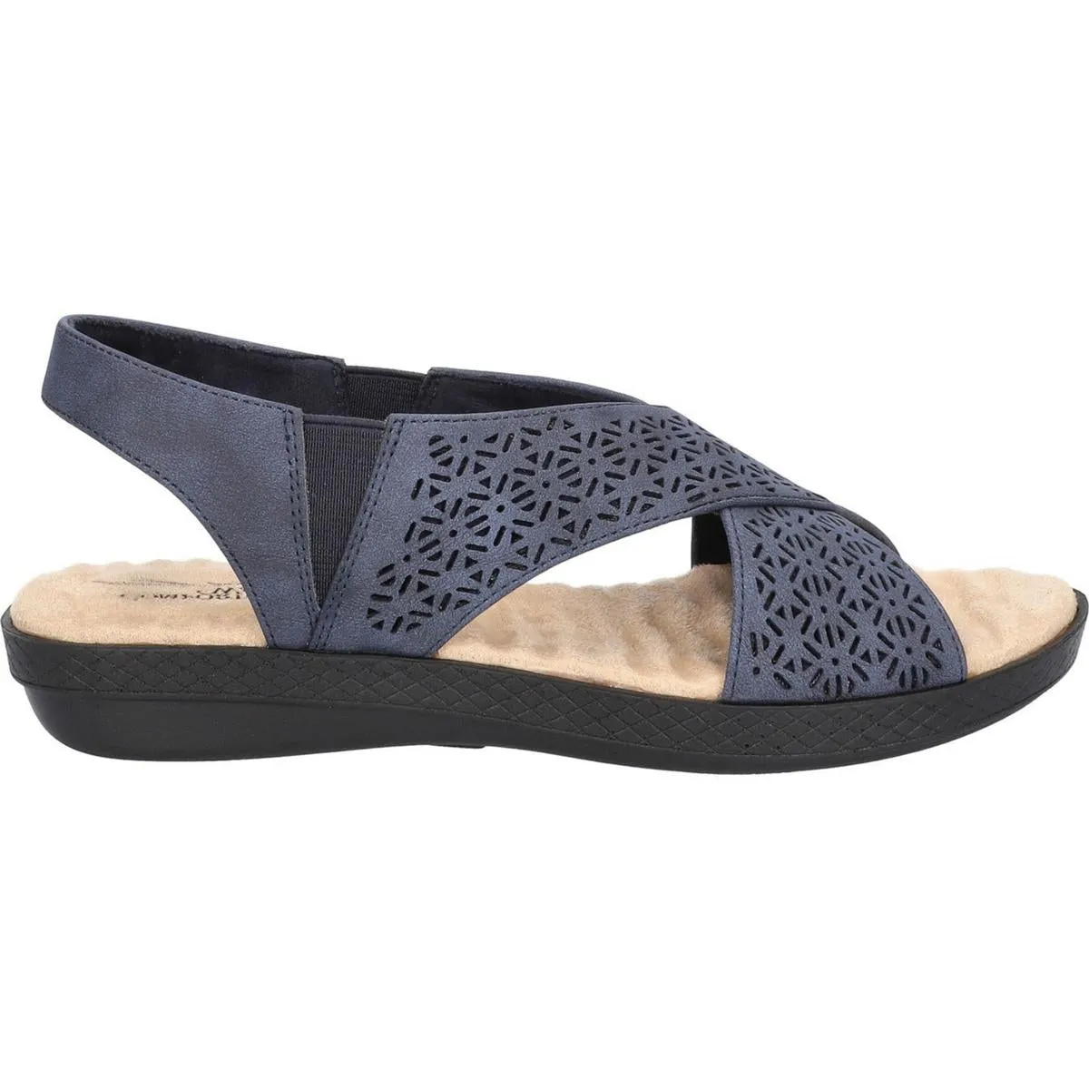 Easy Street Womens Claudia Faux Leather Slingback Sandals