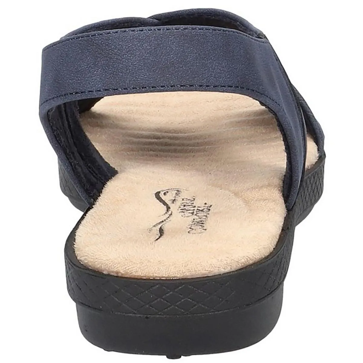 Easy Street Womens Claudia Faux Leather Slingback Sandals