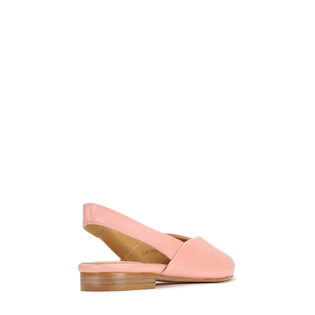 EMIRA SLING-BACK LEATHER FLATS