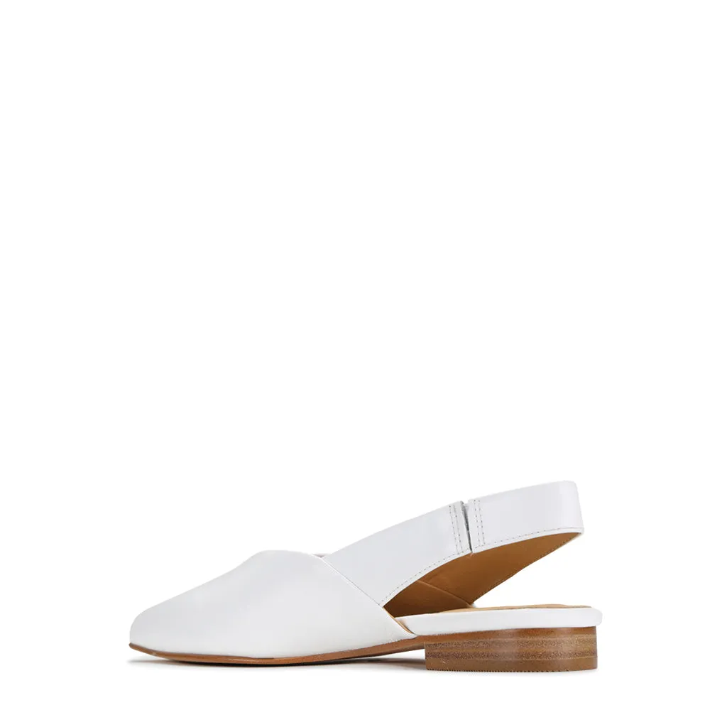 EMIRA SLING-BACK LEATHER FLATS