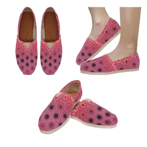 Espadrilles Canvas Leaves at Sunset Pink Multi