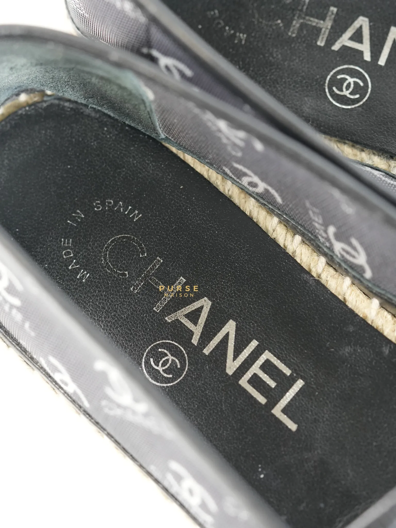 Espadrilles Mesh Grosgrain CC Size 36 EU (25cm)