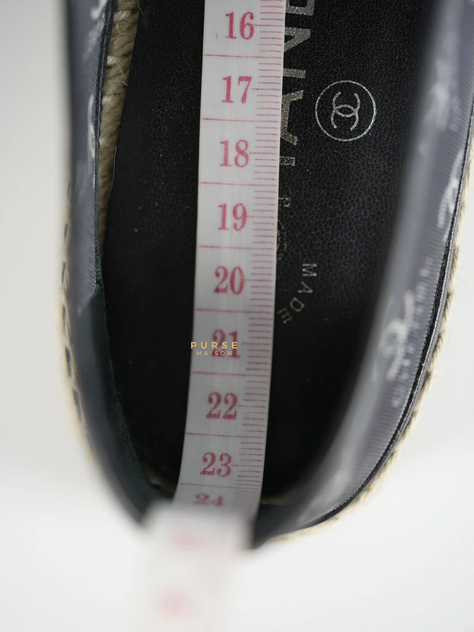 Espadrilles Mesh Grosgrain CC Size 36 EU (25cm)