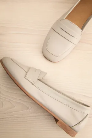 Faith Grey | Leather Loafers