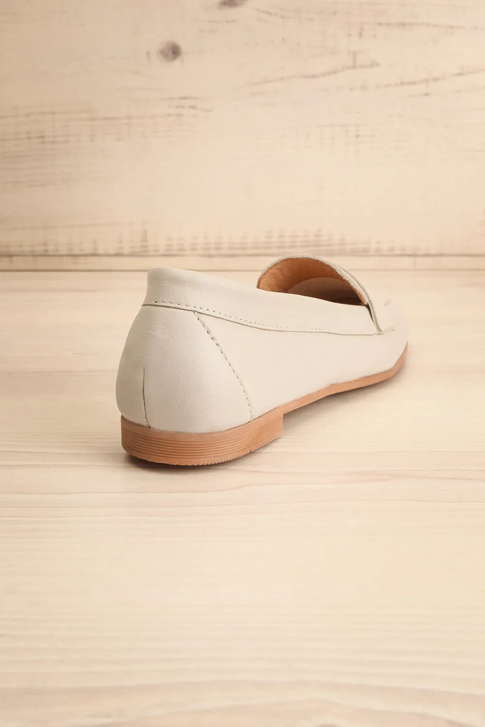 Faith Grey | Leather Loafers