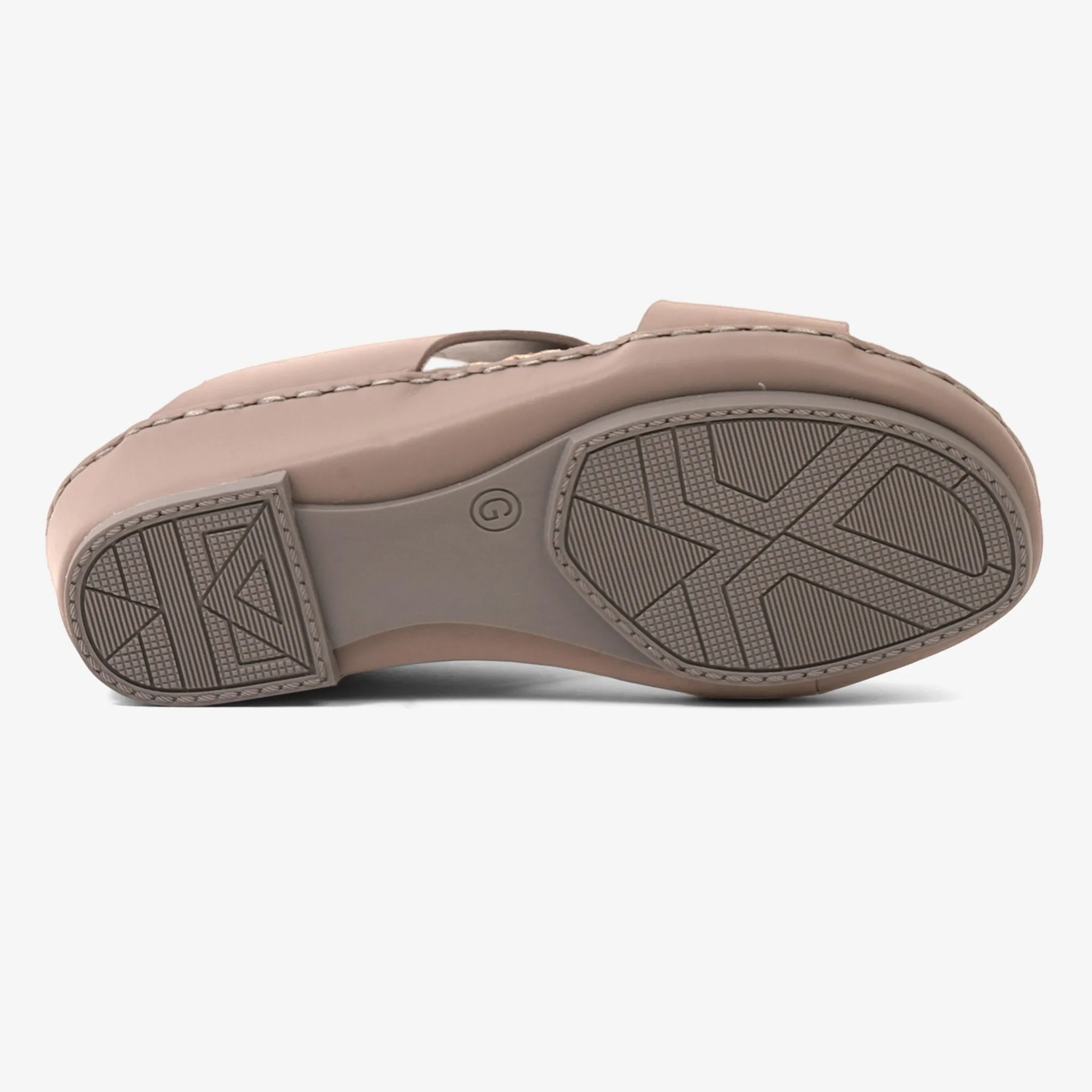 FARADA KIDS SLIDE WITH TEXTURED BUCKLE SANDALS WARM GREY