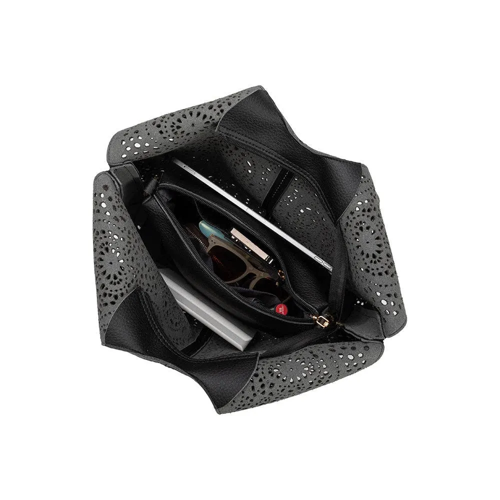 FARROW VEGAN TOTE BAG | BLACK